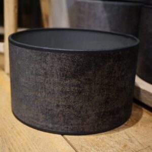 Lampenkap zwart velours doorsnede 30 cm