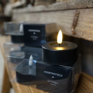 LED Waxine groot zwart (set van 2)