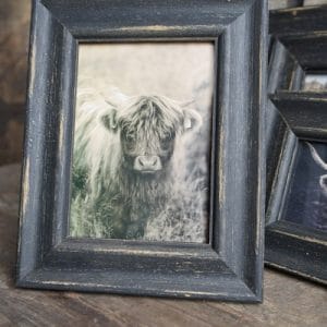 Fotolijst antiek zwart 25 x 20 cm/foto formaat 13 x 18 cm
