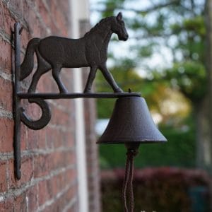 Gietijzeren deurbel Paard