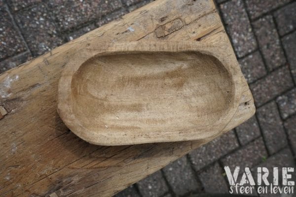 Houten schaaltje 21,5 x 11,5 cm - Afbeelding 2