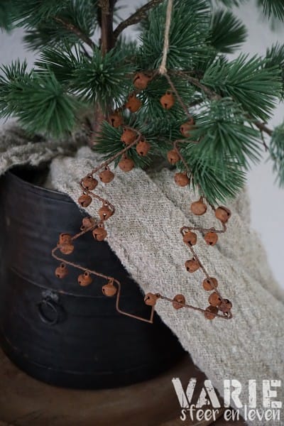 Roestkleurige kersthanger – Ø16 cm, hoogte 20 cm - Afbeelding 4