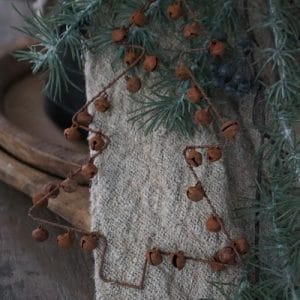 Roestkleurige kersthanger – Ø16 cm, hoogte 20 cm