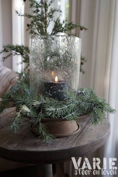 Bubbelglas Windlicht – Ø20 cm | H 30 cm - Afbeelding 3
