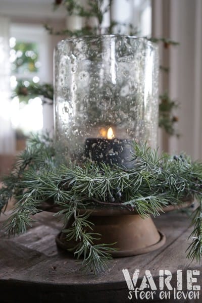 Bubbelglas Windlicht – Ø20 cm | H 30 cm