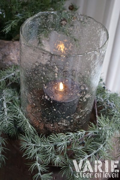 Bubbelglas Windlicht – Ø20 cm | H 30 cm - Afbeelding 2