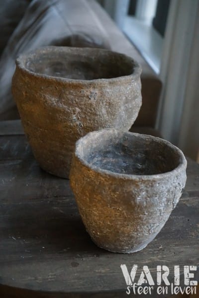 Prachtige robuuste pot “Bart” – Verkrijgbaar in 2 maten (H 15 cm & 21 cm) - Afbeelding 2