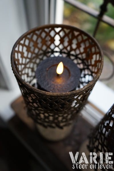 Countryfield kandelaar met muntjes – bruin - Afbeelding 8