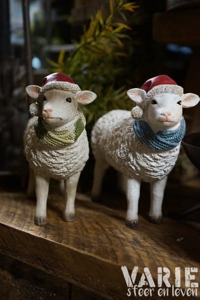 Charmante kerstschaapjes (Crème & Wit)