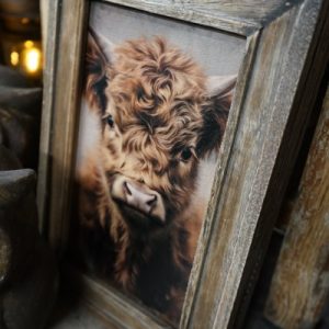 Houten lijst – Jonge Hooglander 🐄✨