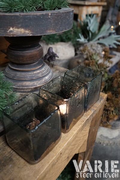 Vierkant bubbelglas – Smoke - Afbeelding 3