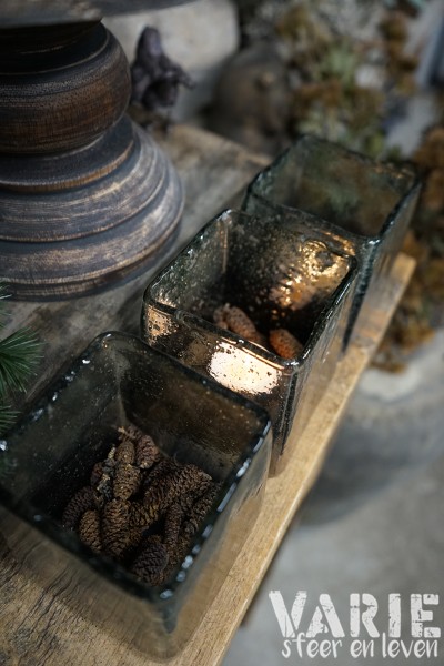 Vierkant bubbelglas – Smoke - Afbeelding 2