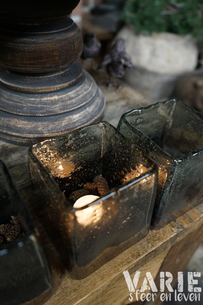 Vierkant bubbelglas – Smoke