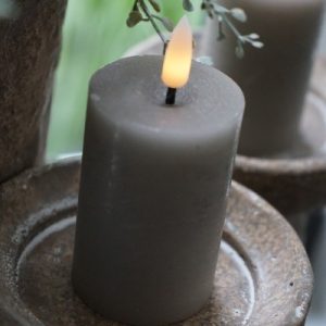 Stompkaars LED Rustiek Grijs – Klein (Ø 5 cm) | Countryfield