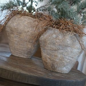 Robuuste pot "Bassie" Verkrijgbaar in 3 maten (H 19, 24 cm & 27,5 cm)