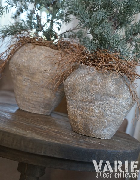 Robuuste pot "Bassie" Verkrijgbaar in 3 maten (H 19, 24 cm & 27,5 cm) - Afbeelding 2