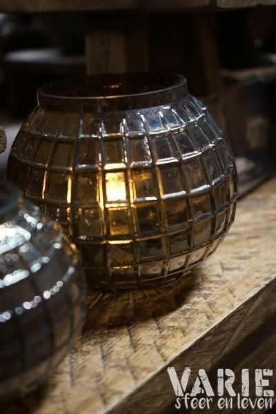 Prachtige Waxinehouder – Dik Glas