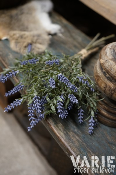 Kunst Lavendel toef Blauw – 35 cm