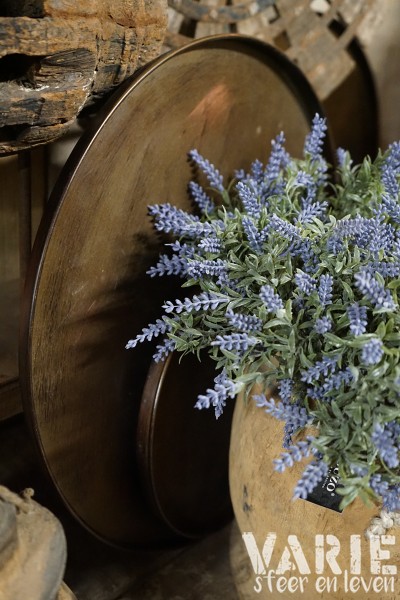Kunst Lavendel toef Blauw – 35 cm - Afbeelding 5