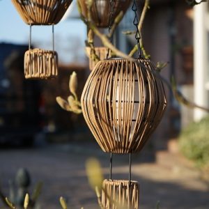 Solar lantaarn “Balloon” – rotanlook