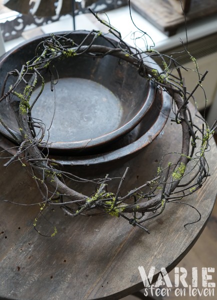 Wilgenkrans van Kunst – Licht Bemost, Flexibel (S 20–25 cm | L 30–35 cm) 🌿