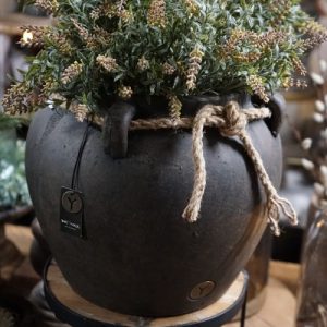 Kunst Lavendel toef Bruin/Crème tint – 35 cm