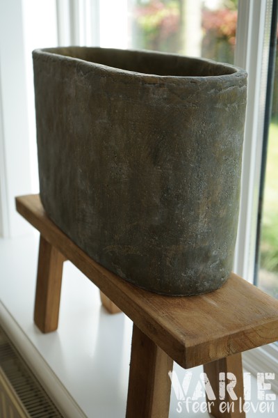 πͺ΄ Betonlook pot ovaal 25 cm - Afbeelding 5