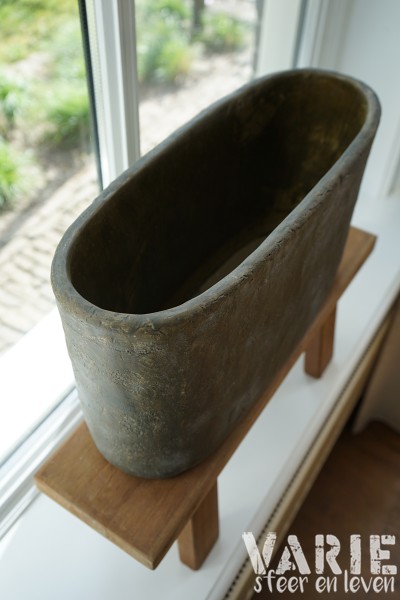 πͺ΄ Betonlook pot ovaal 25 cm - Afbeelding 7
