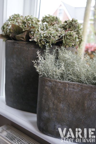 🪴 Betonlook pot ovaal 37 cm - Afbeelding 3