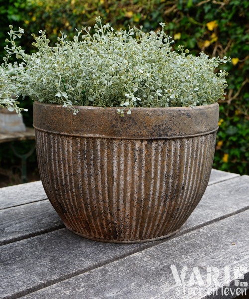 Zinken Ribbelpot – Ø 39 cm - Afbeelding 4