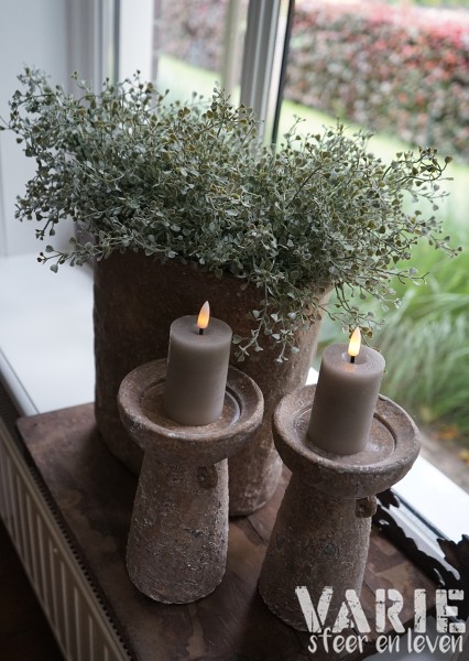 Suzo pot – smal – vergrijsd taupe - Afbeelding 2