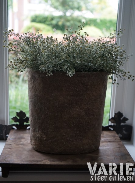 Suzo pot – smal – vergrijsd taupe - Afbeelding 3