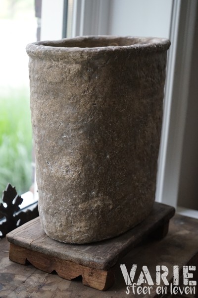Suzo pot – smal – vergrijsd taupe - Afbeelding 6
