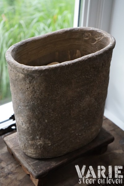 Suzo pot – smal – vergrijsd taupe - Afbeelding 7