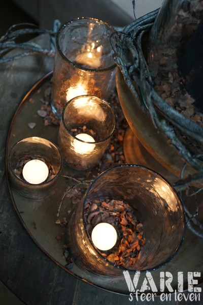 Windlicht Helder Gehamerd Glas – Diverse Maten - Afbeelding 12