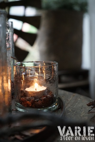 Windlicht Helder Gehamerd Glas – Diverse Maten - Afbeelding 19