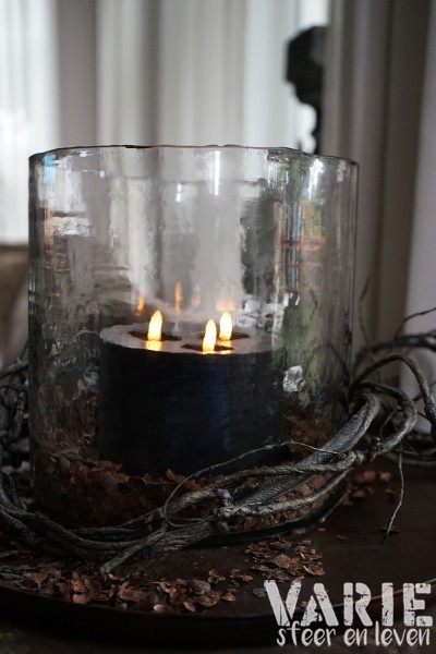Windlicht Helder Gehamerd Glas – Diverse Maten - Afbeelding 10