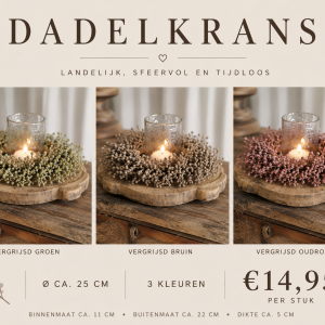 Kunst Dadeltakkenkrans Klein