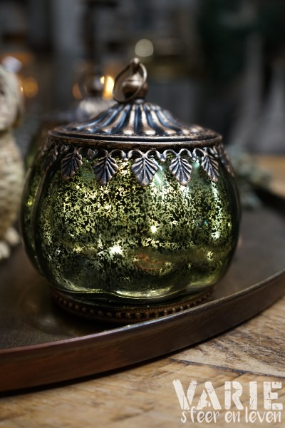 Decoratief LED-lampje groen/goud 💚✨ - Afbeelding 3