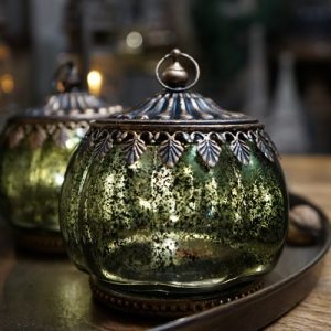 Decoratief LED-lampje groen/goud 💚✨