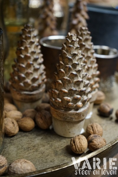 Stenen decoratieboompje in pot – 15 cm 🤎🌲 - Afbeelding 4