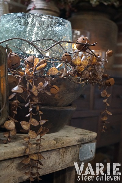 Decoratieve bellenstreng roestbruin – 80 cm 🤎🔔 - Afbeelding 3