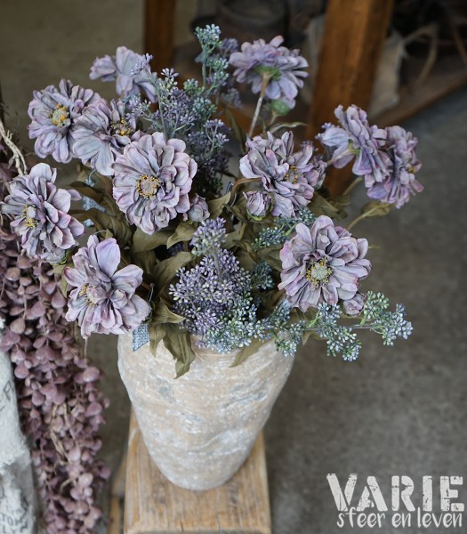 Kunst Zinnia Old Purple β 60 cm π - Afbeelding 2