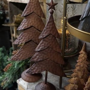Metalen kerstboom op voet – 2 maten 🤎🎄