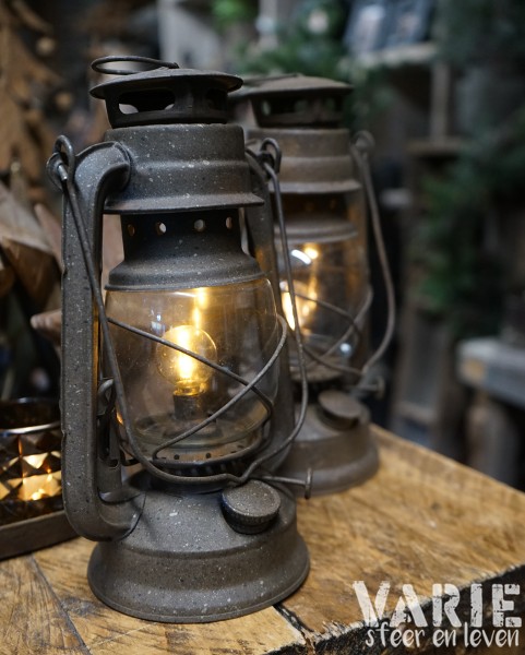 π€ LED stormlamp roestbruin β 24 cm - Afbeelding 4