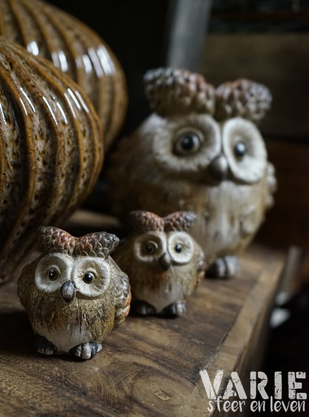 Decoratieve uiltjes van aardewerk – 2 maten - Afbeelding 7