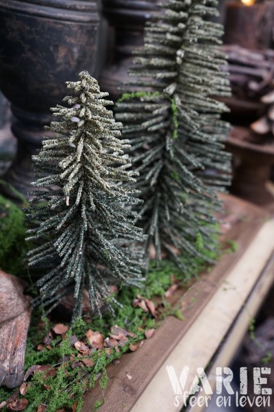 Sfeervolle kerstboompjes met sneeuwlook – 2 maten 🌲🤎 - Afbeelding 7