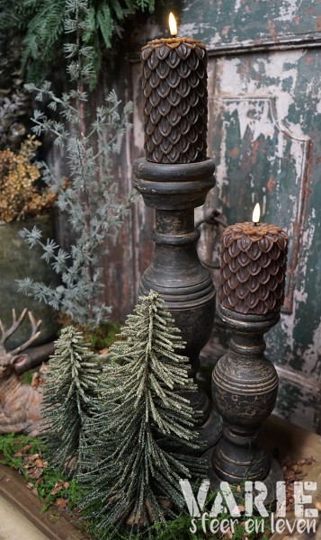 Sfeervolle kerstboompjes met sneeuwlook – 2 maten 🌲🤎 - Afbeelding 4