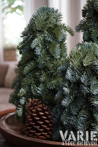 Kunst Nobilis boompjes op houten schijf – 3 maten 🌲🤎 - Afbeelding 9