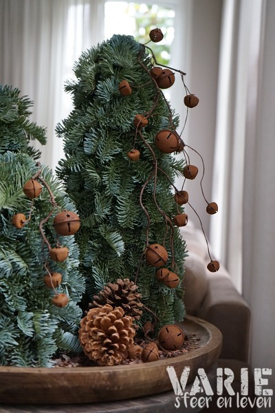 Kunst Nobilis boompjes op houten schijf – 3 maten 🌲🤎 - Afbeelding 10